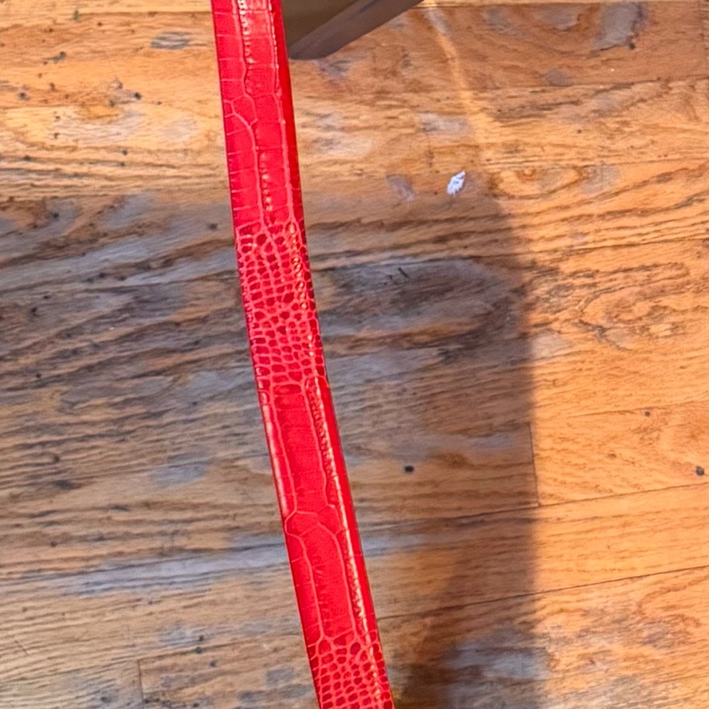 Sandro 100% Calf Skin Belt, Red, Made in Italy, Size T3 (large) - Picture 8 of 14